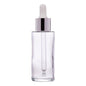 20mm Flat Neck Imported Empty 50ml Clear Round Glass Dropper Bottle - Rentra S.P.A™