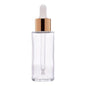 20mm Flat Neck Imported Empty 50ml Clear Round Glass Dropper Bottle - Rentra S.P.A™