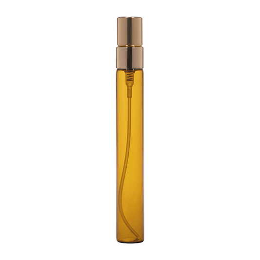 Amber borosilicate glass vial with mist spray pump for cosmetic packaging