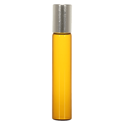 Imported Empty Borosilicate 10ml Amber Glass Vials + Steel Roll on - Rentra S.P.A™