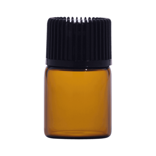 Imported Empty Borosilicate Amber Glass Vial, Plug and Cap 1ml - Rentra S.P.A™
