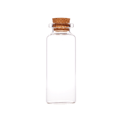 Rentra S.P.A Borosilicate Glass Vials + Natural Cork Stopper 2ml, 5ml, 10ml, 20ml, 30ml - Cosmetic Containers