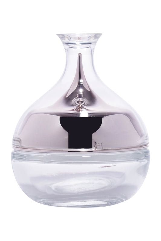 C48 - Imported Empty Premium Decanter Shaped Clear Glass Jars with Lid & Wad - Rentra S.P.A™