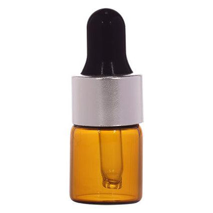 Imported Empty Borosilicate Amber Glass Vials + Glass Dropper 2ml, 3ml, 5ml and 10ml - Rentra S.P.A™